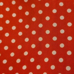 Red and White Polka Dot Scarf